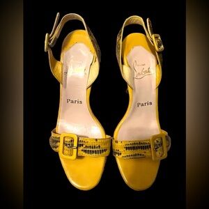 Christian Louboutin Yellow Sandals